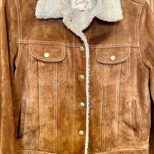 Scully Tan Teddy Jacket with Cream Shearling